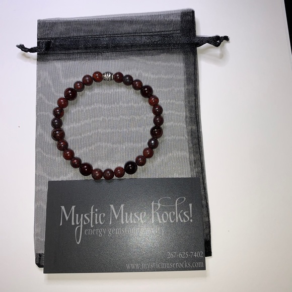 Garnet Bracelet "Inspiration, Manifesting" 7" - Picture 2 of 2